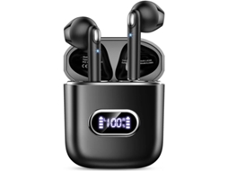 Auscultadores Sem Fios Bluetooth 5.3 Auscultadores Bluetooth Com Microfone Hd Auscultadores Intra-auriculares Bluetooth Com Som Estéreo Hifi Bestvite