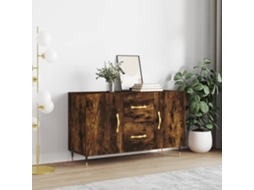 Aparador | Armário Buffet 100x36x60 Cm Derivados De Madeira Carvalho Fumado