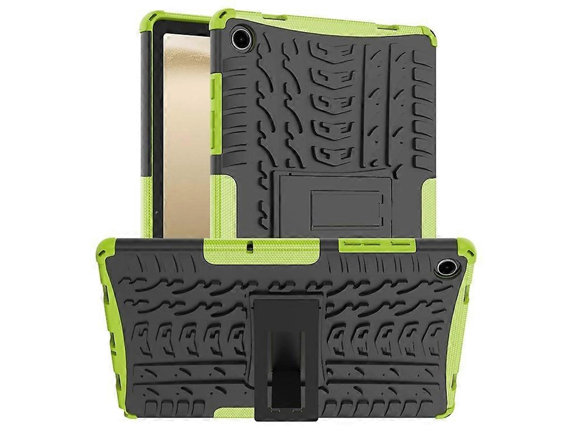 Capa Para Tablet Samsung Galaxy Tab A9+ Com Textura De Pneu, Resistente A Impactos, Em Tpu + Pc, Com Suporte.