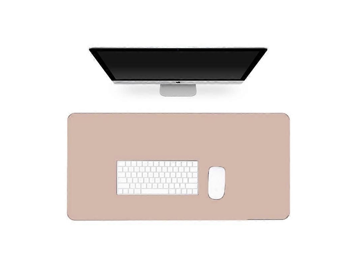 Tapete De Mesa Para Escritório Em Couro Multifuncional, Antiderrapante E Impermeável, Uso Duplo, 31,5 X 15,7 Polegadas, Cor Clara