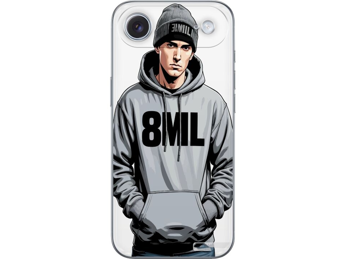Capa Para Celular Compatível Com Apple Iphone Air. Ilustração De Um Homem De Moletom Com Capuz E Boné, Com Estilo Urbano E Atitude Marcante Em Um Desi