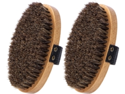Conjunto De 2 Escovas Secas Para Drenagem Linfática, Cerdas Naturais Para Uso No Chuveiro, Esfoliação Suave Das Costas