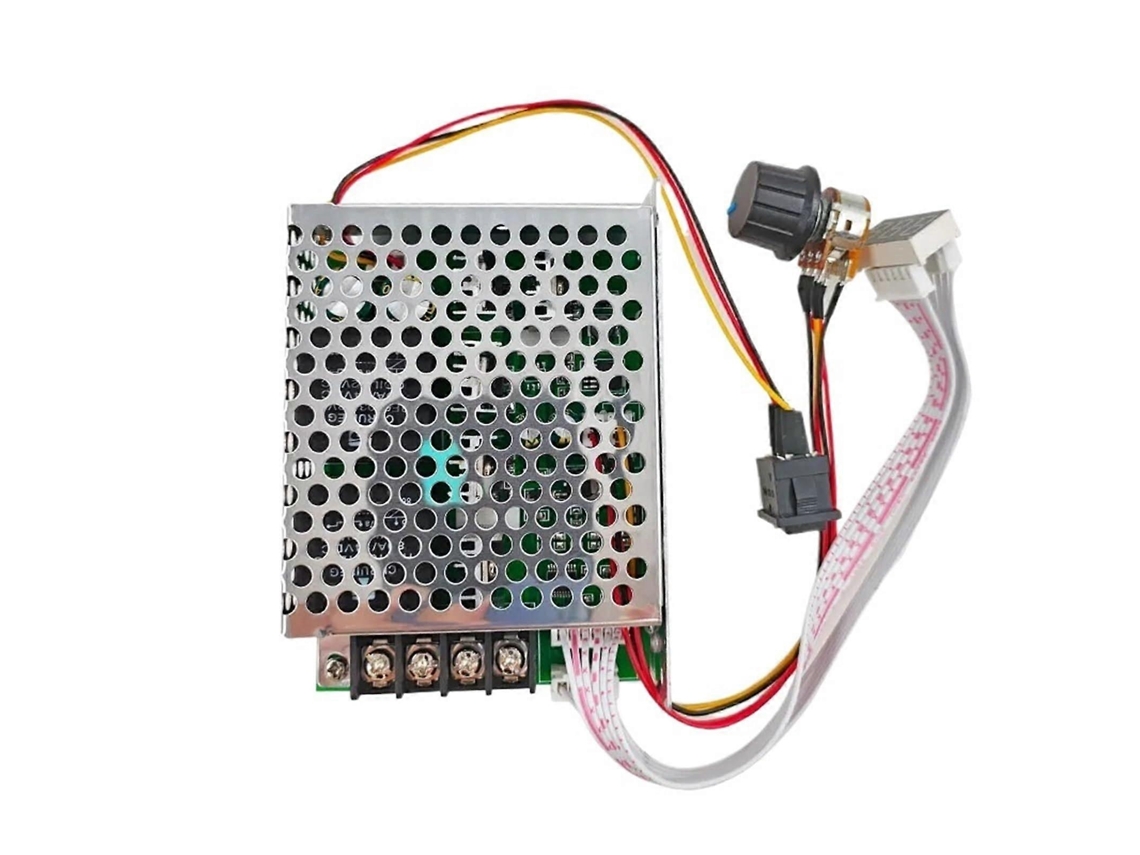Controlador de velocidade para motor CC 12V/24V 60A com display digital, driver PWM ajustável e suave