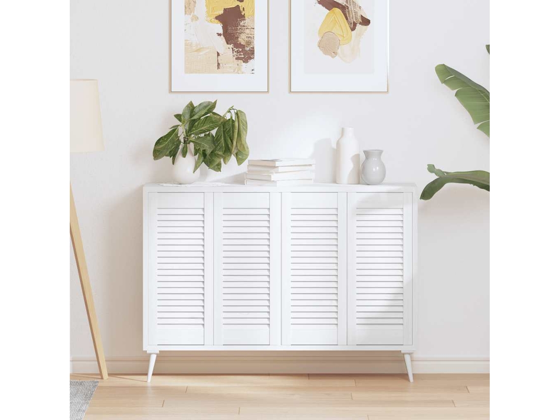 Vidaxl Portas De Armário 4 Pcs Design De Persiana 69x29,5 Cm Branco