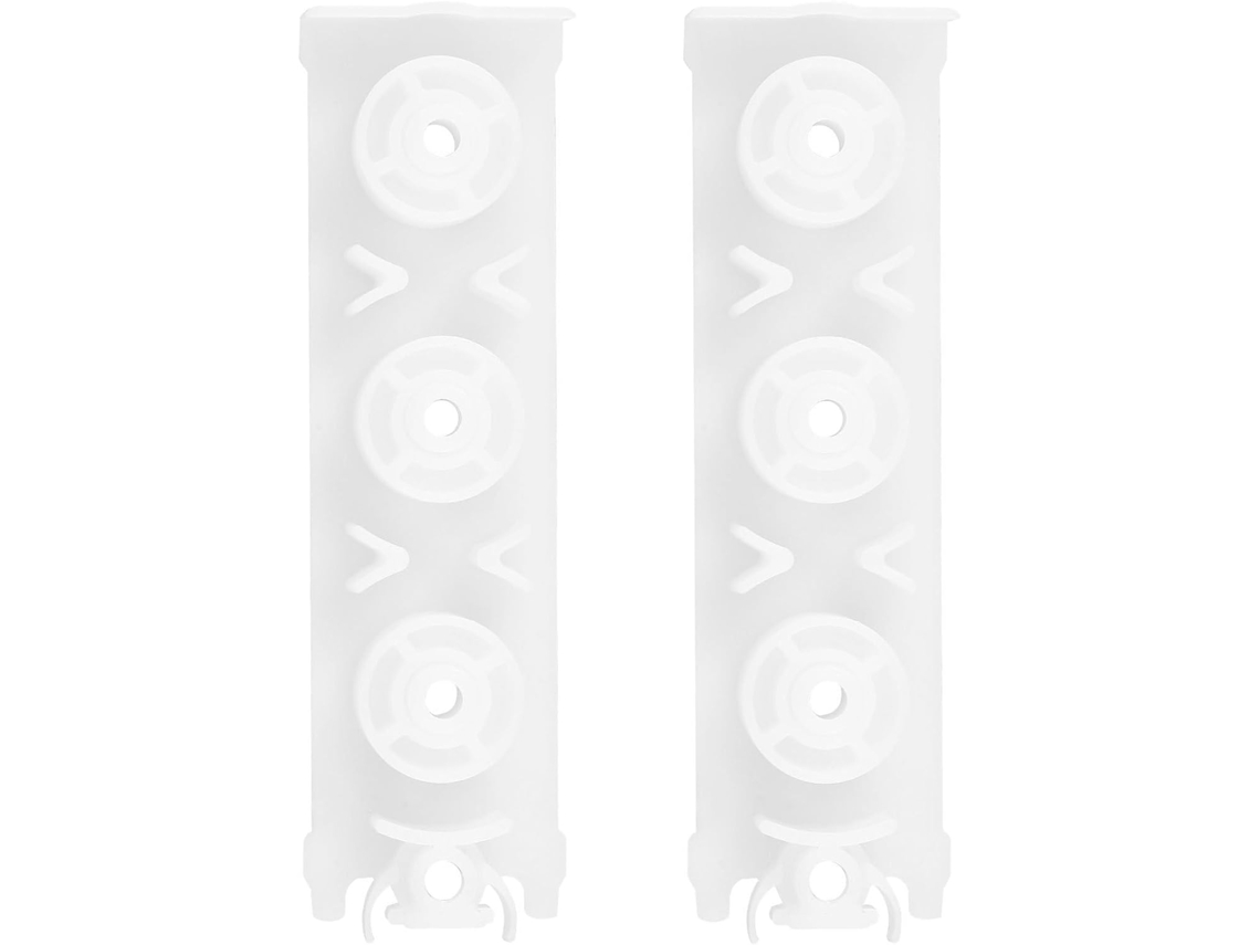 Nuobesty Conjunto De 2-suportes Mola Plástico Branco Para Janelas, Compatíveis Com Trilhos E Suportes, Prolonga A Vida