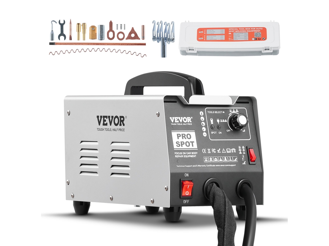 Kit De Reparação De Amolgadelas Com Soldador De Parafusos 1,8 Kw 7 Modos Vevor