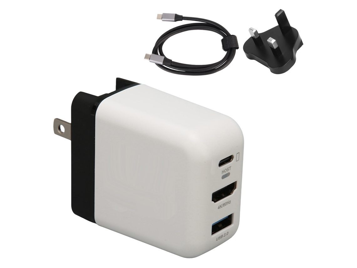 Dock Charger Adapter Pd 36w Usb C 3 em 1, para Switch Oled, Plugue Uk