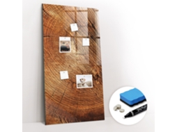 Quadro Magnético De Parede Corte Transversal De Tronco Para A Cozinha Espelharte (60x120 Cm)