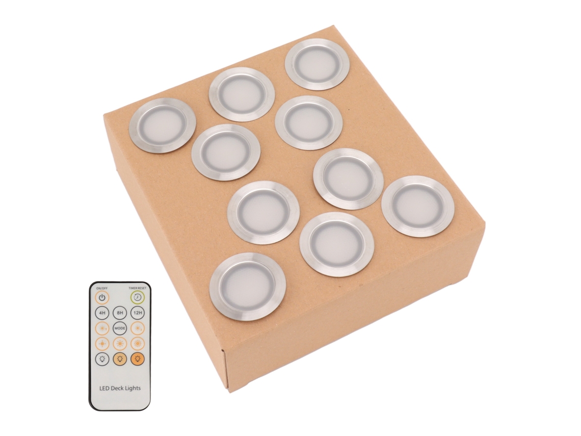 2026 10 Pcs Kit de Luzes Led para Deck 0.8w Acero Inoxidable 304 Ip67 Impermeable Lâmpada Empotrada 90‑265v Plug Au