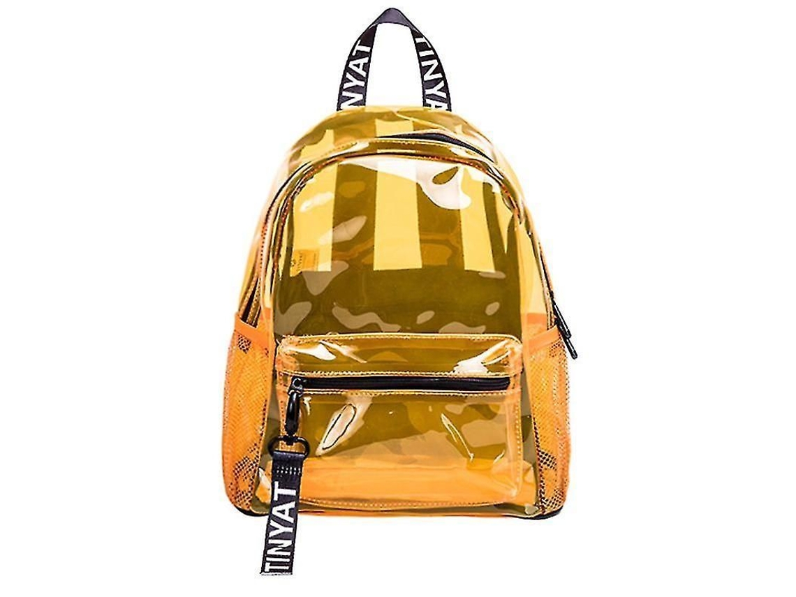 Mochila Transparente de PVC para Jovens, Moda, Resistente VISTA