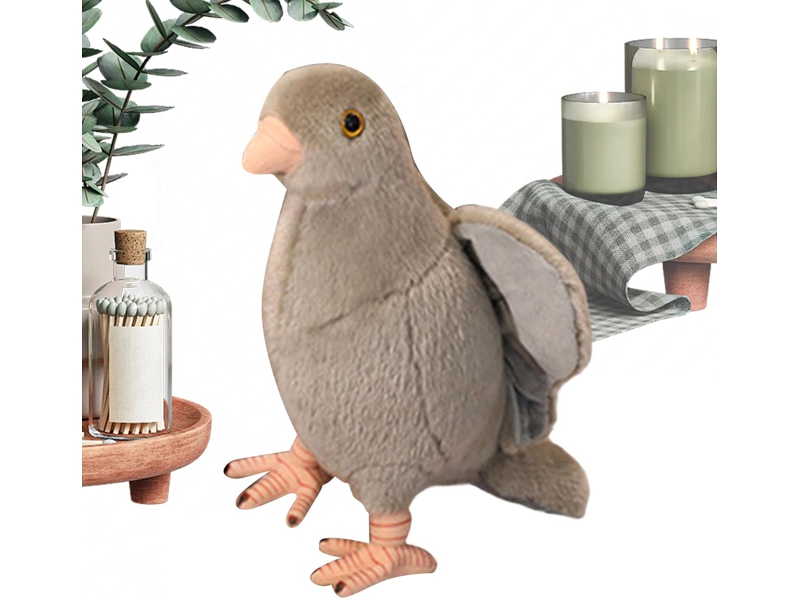 Pombo De Pelúcia Fofinho, Realista E Divertido, Simulado Pássaro