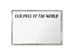 Magnetic Board For Wall Our Piece Of The World For The Bedroom Espelharte (60x40 Cm)