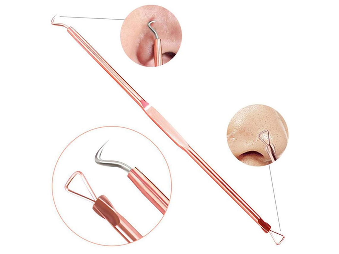 Kit Para Remoção De Espinhas E Limpeza De Poros Com Utensílios