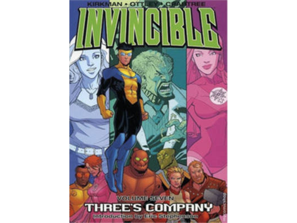 Livro invincible volume 7: three's company de robert kirkman (inglês)