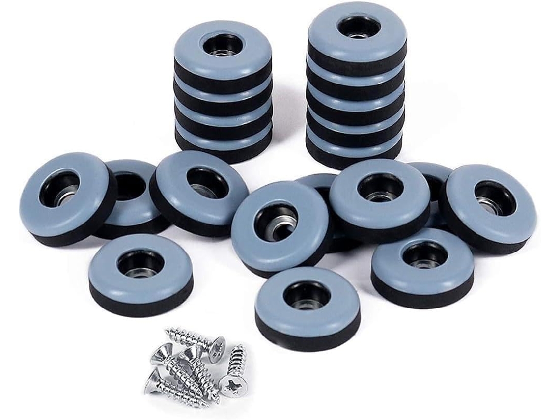 Pacote Com 20 Deslizadores De Móveis Ptfe Reforçados Para Sofá, Cama, Mesa E Cadeiras, Protetores De Piso Com Parafusos