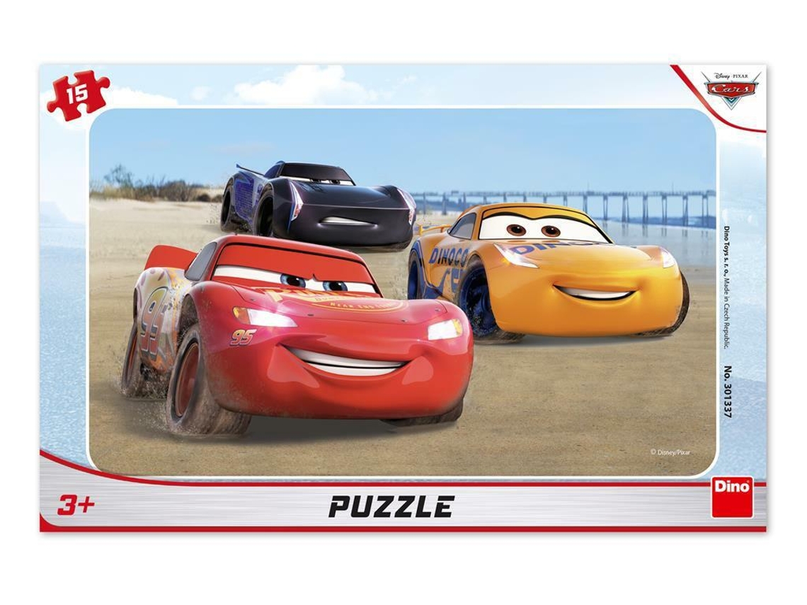 Puzzle Frame 15 Pcs Cars Racing DINO