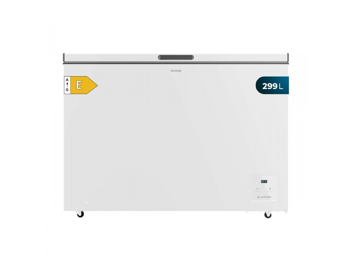 Arca Horizontal CECOTEC Bolero CoolMarket Chest 299 White E (112,5 cm - 299 L - Branco)