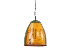 Candeeiro Suspenso Industrial Redondo 25w 32 Cm E27 Multicor Lovely Home