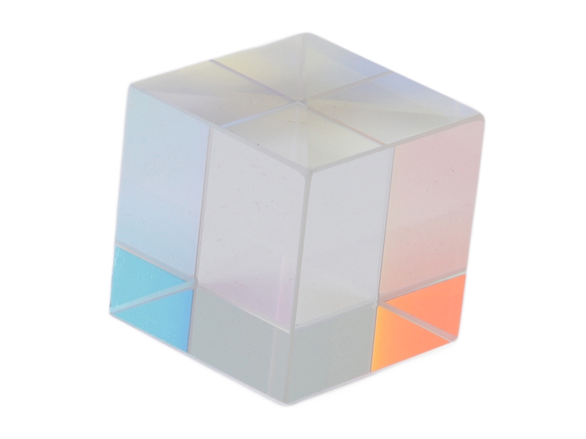 Cubo Prisma Óptico de Vidro RGB 20mm Dispersion de Cores para Presente de Aniversário S/MARCA