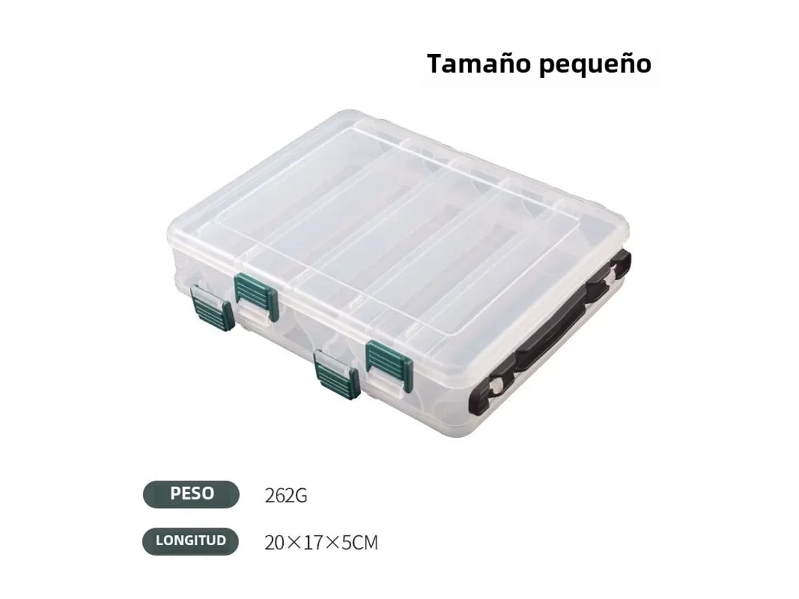 Caixa de Pesca Pequena, 10/14 Compartimentos, Resistente MDUG