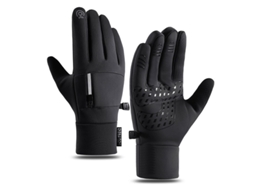 Cinza Tamanho M Luvas Inverno Tela Sensível Toque À Prova Vento Impermeáveis Esportes Ar Livre Ciclismo Corrida Esqui