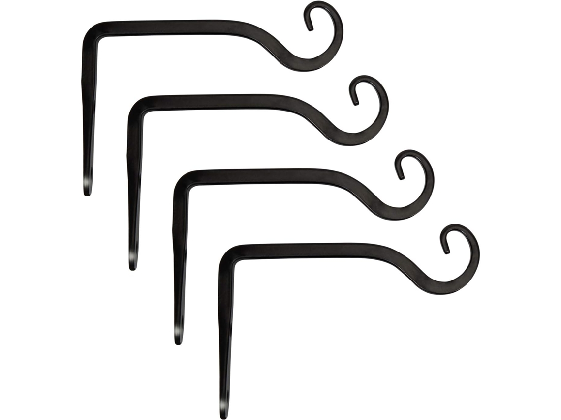 Pacote Com 4 Suportes Para Plantas Suspensas, Ganchos De Metal Para Plantas De Parede De 15 Cm Brilvibera