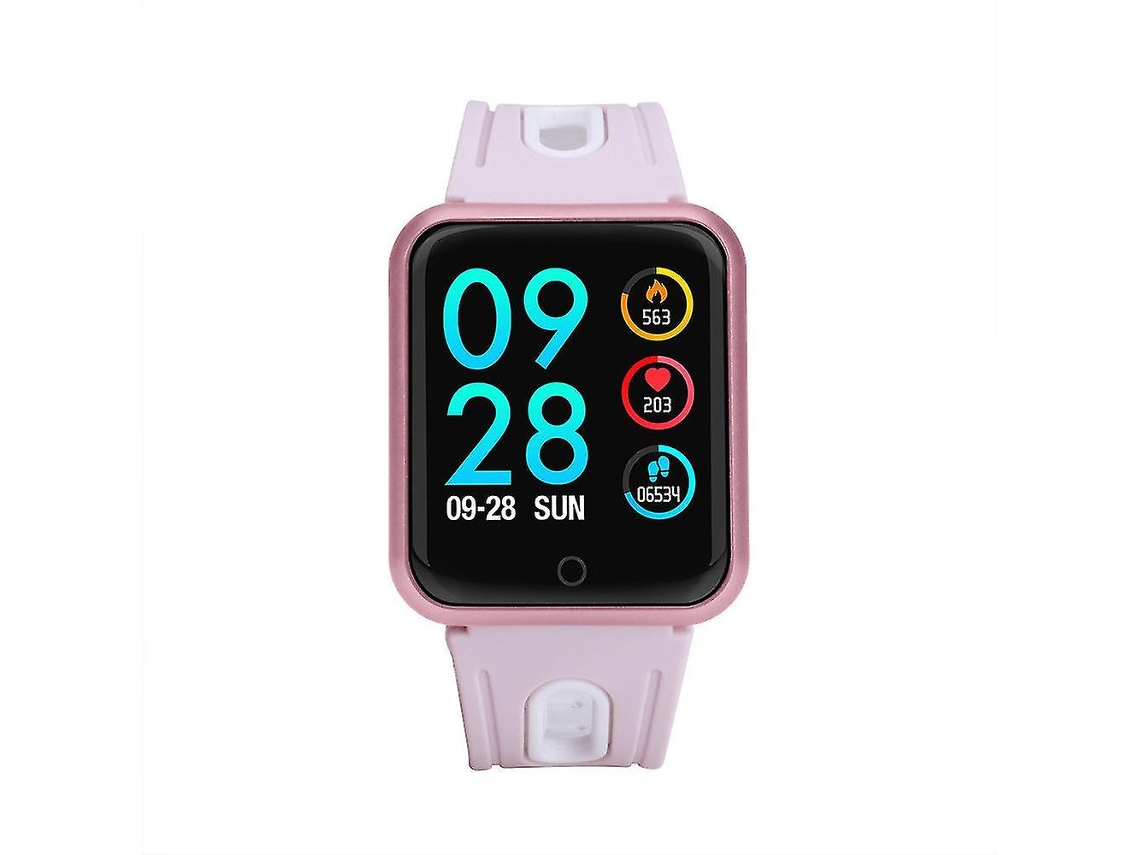 Relógio inteligente unissex com monitor de frequência cardíaca IP67 à prova d'água para Android e iOS, Pink Ly Ebike