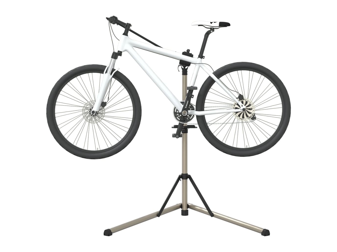 Vidaxl Suporte P/ Reparar Bicicletas Ajustável 102-160 Cm Alumínio