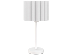 Abajur Retrô Cúpula Plástico, Interruptor Botão, Branco. ZENCORE SERVICES