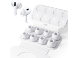 Ponteiras Zruxe Para Airpods Pro/pro 2 Silicon Branco (4 Tamanhos Xs/s/m/l, Anti-deslizante)