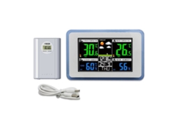 Medidor Digital de Temperatura e Umidade, Alta Precisão, Portátil, LCD, Luz de Fundo, Laboratório, Industrial | S/MARCA