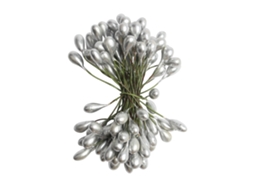 Laxiscreed Fio De Ferro Prata Para Decoração De Natal Com Frutos Pequenos, Pack 50 Peças