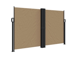 Retractable Side Awning, Retractable Side Awnings Vidaxl Cinzento-acastanhado Poliéster (140 X 600 Cm)
