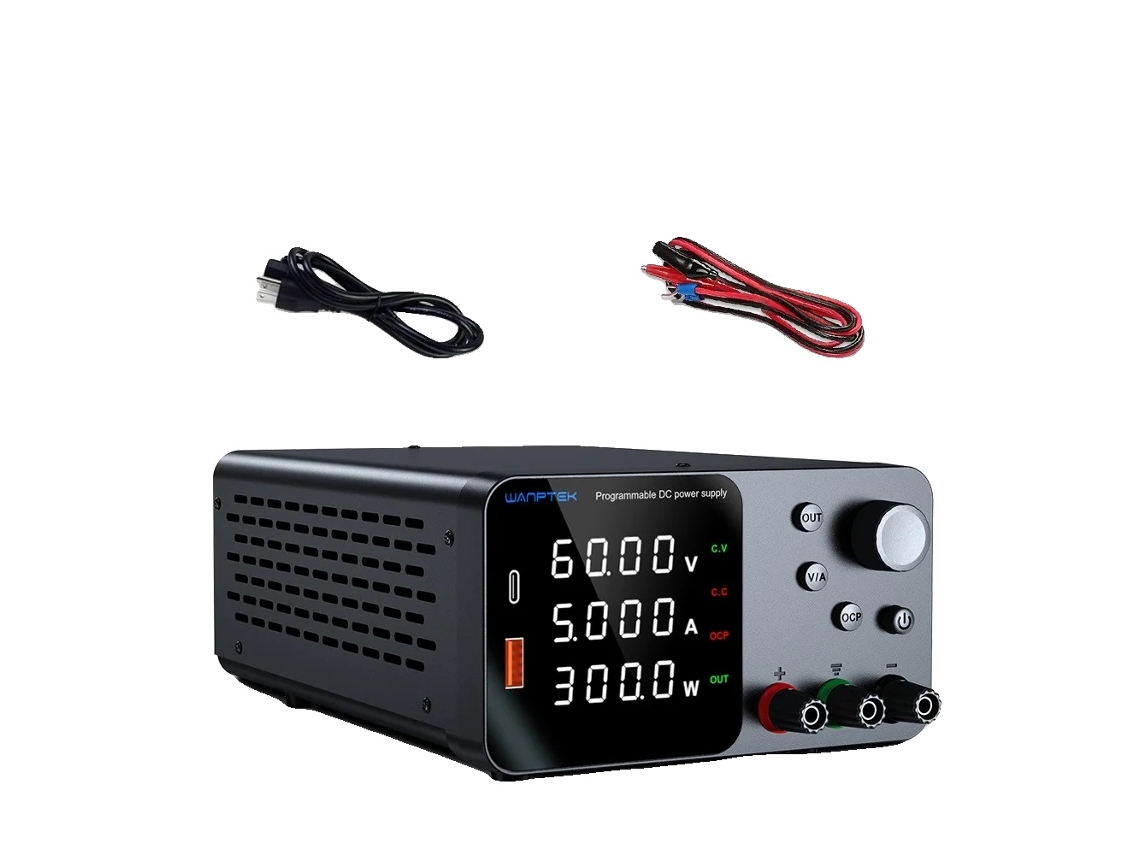 Fonte De Alimentação De Laboratório, Tensão Ajustável, Controle Usb-a/type-c, Tps605 60v 5a, 220v Plug Eu-c