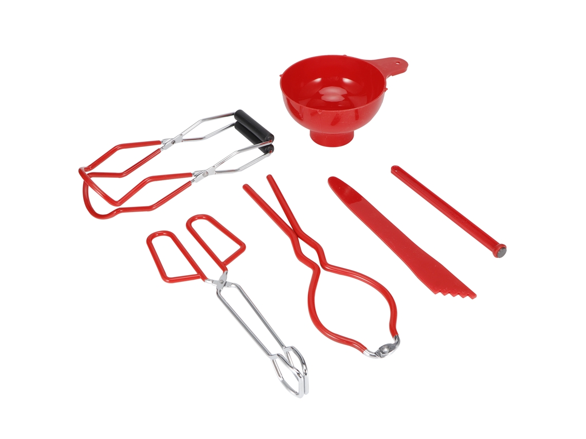 KOFIHETY Kit De Suprimentos Para Conservas, Pinças Para Conserva Incluídas, Conjunto Essencial Para Conservar Produtos Frescos (6 Peças/conjunto)