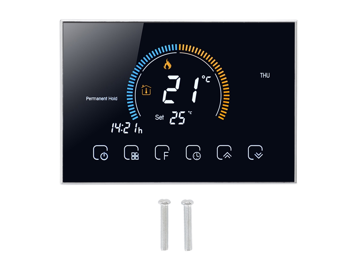 Termostato Programável com Tela Tática para Caldeira 95-240V 2026 Store