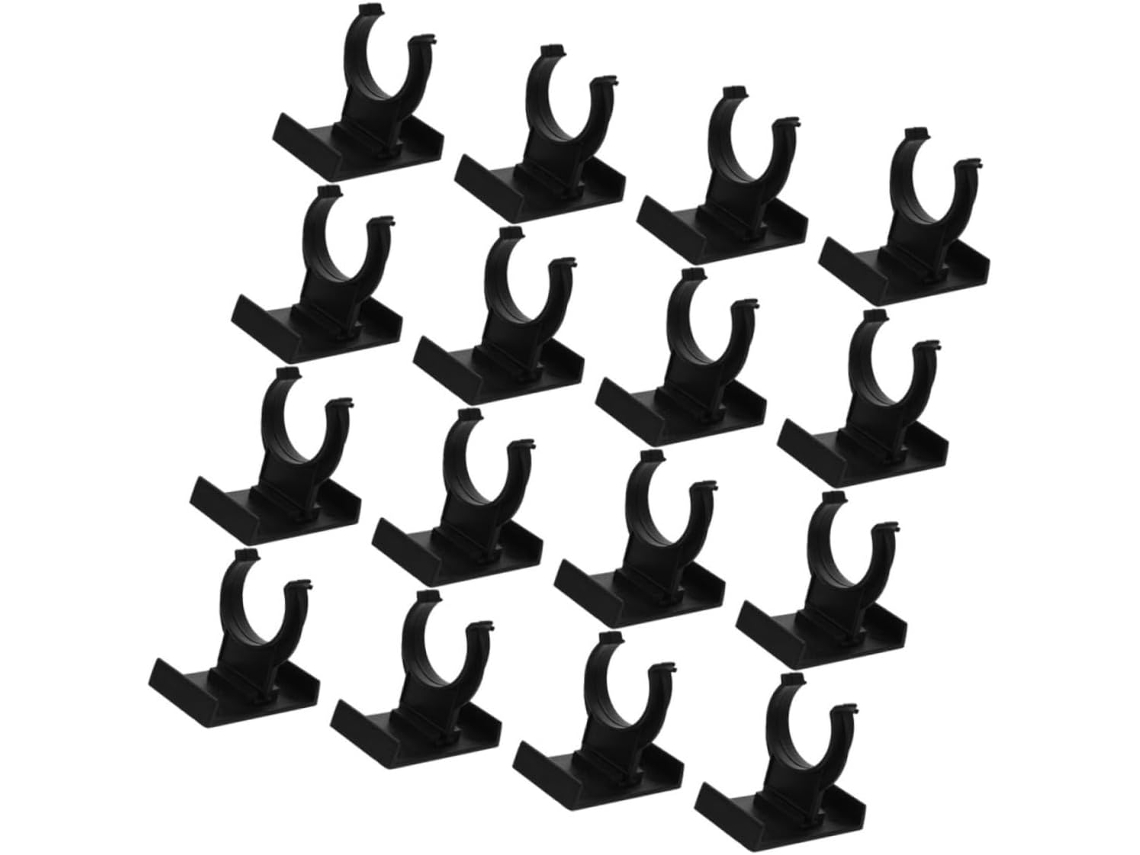 Doitool Conjunto De 16-clips Ajustáveis Pretos Para Rodapé Armários Cozinha, Niveladores De Pés Armário Espessados E