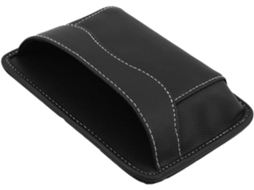 Bolsa Organizadora De Couro Pu Preto Para Painel E Console Do Carro