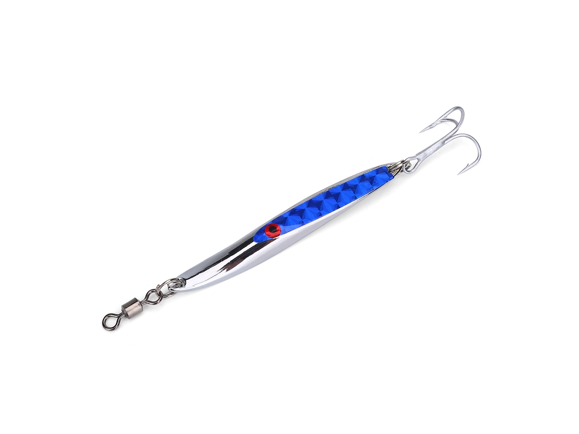 Isca Spoon Metal Bass Azul 28g