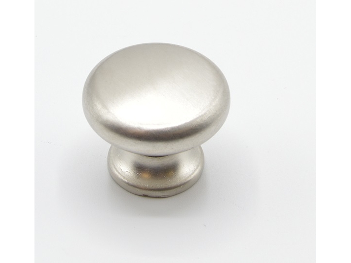 Puxador para Móvel Zamac D 30 Mm Niquelado Escovado HARDWAREXCHANGE
