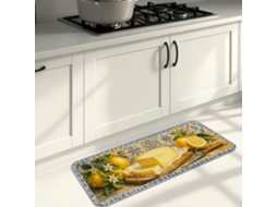 Tapetes de cozinha clássicos com estampa de limão, rústicos, decorativos, acolchoados, confortáveis e laváveis, ideais para