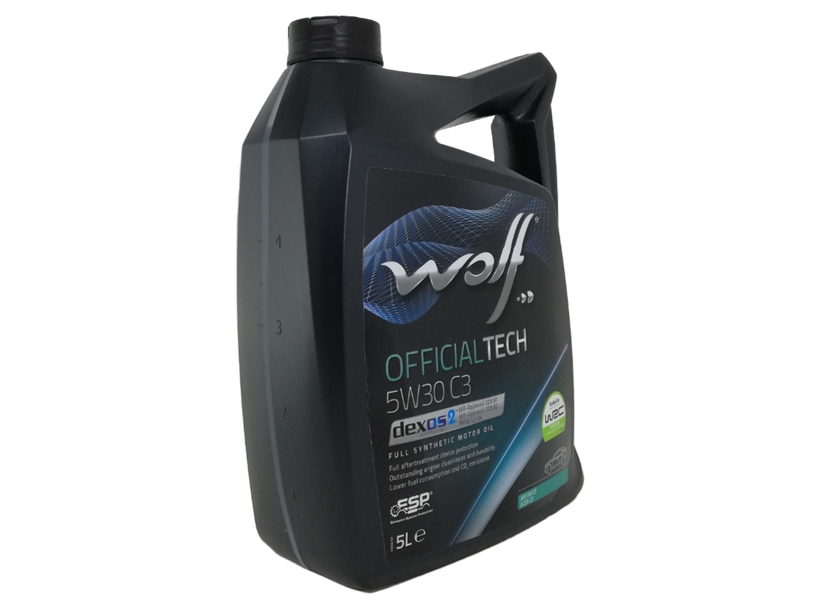 Óleo de Motor WOLF Officialtech 5W30 C3 (5 L) | Worten.pt