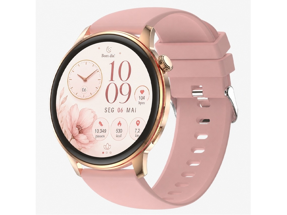 Smartwatch Hk36 (amoled - Ultra Fino - Chamadas Bluetooth - Rosa)