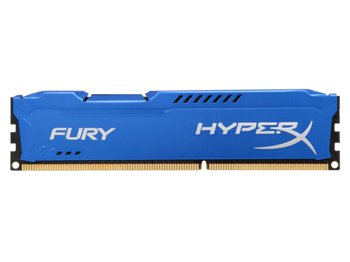 Memória RAM DDR3 HYPERX Fury (1 x 4 GB - 1600 MHz - CL 10 - Azul)