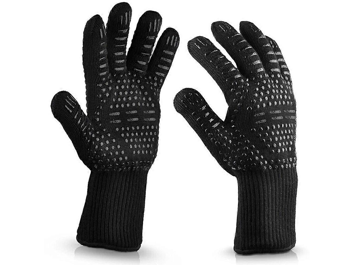 Luvas T-880 Resistentes A Altas Temperaturas (1 Par) Para Churrasco, Forno De Micro-ondas E Isolamento Térmico Na Cozinha.