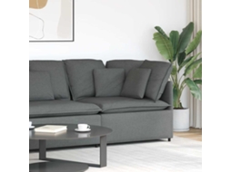 Vidaxl Módulo De Sofá Canto Com Almofadas 100 Cm Cinzento-escuro