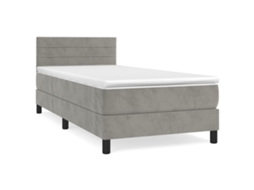Box Spring Bed, Box Spring Beds Vidaxl Cinzeto Veludo (100 X 200 Cm)