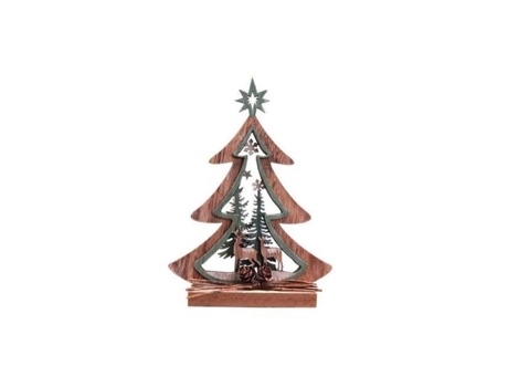 Decoração de Natal Tradi em madeira - Verde