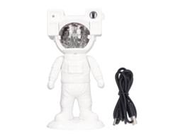 Projetor De Estrelas Em Formato Astronauta Com Quatro Modos Projeção, Cabeça Giratória E Alimentação Usb Para Decoração Mesas Quar Aquaforge