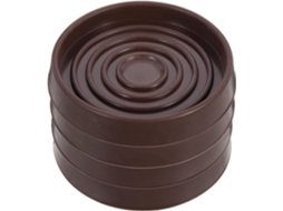 Protetores De Borracha Para Pés Móveis, 4 Peças, Marrons,